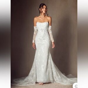 Elegant White Lace Off-Shoulder Dress